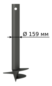 Винтовые сваи 159 мм